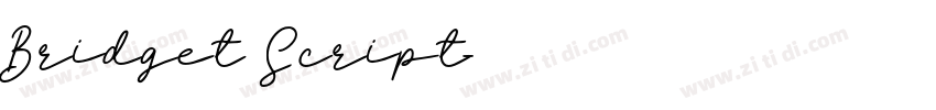 Bridget Script字体转换